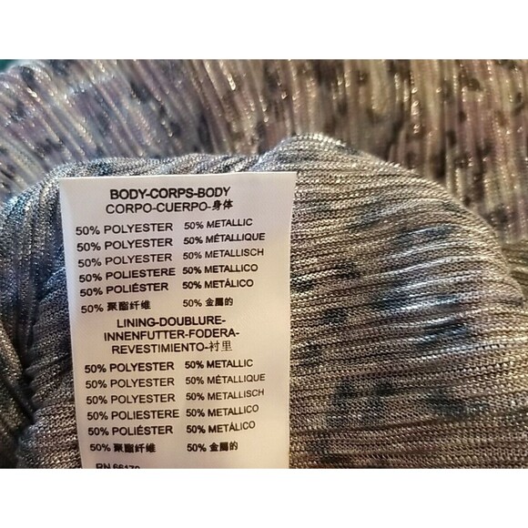 Anthropologie Shirt Womens Large Purple Silver Shimmer Tank Lightweight       T2 - Picture 10 of 10